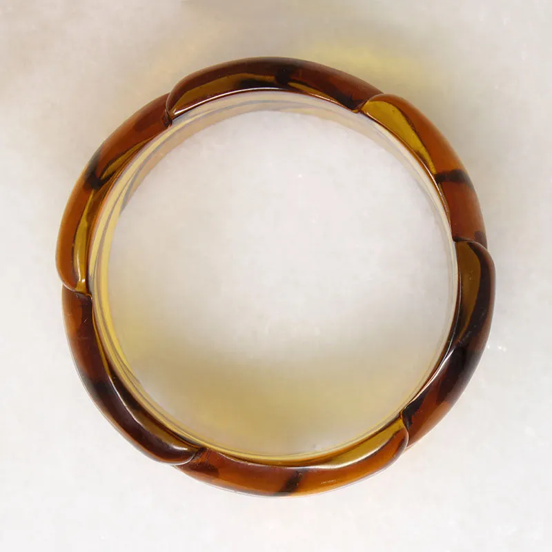 Autumn Leaves Apple Juice Bakelite Bangle