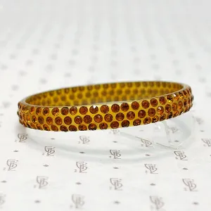Autumnal Glitter Celluloid & Rhinestone Bangle