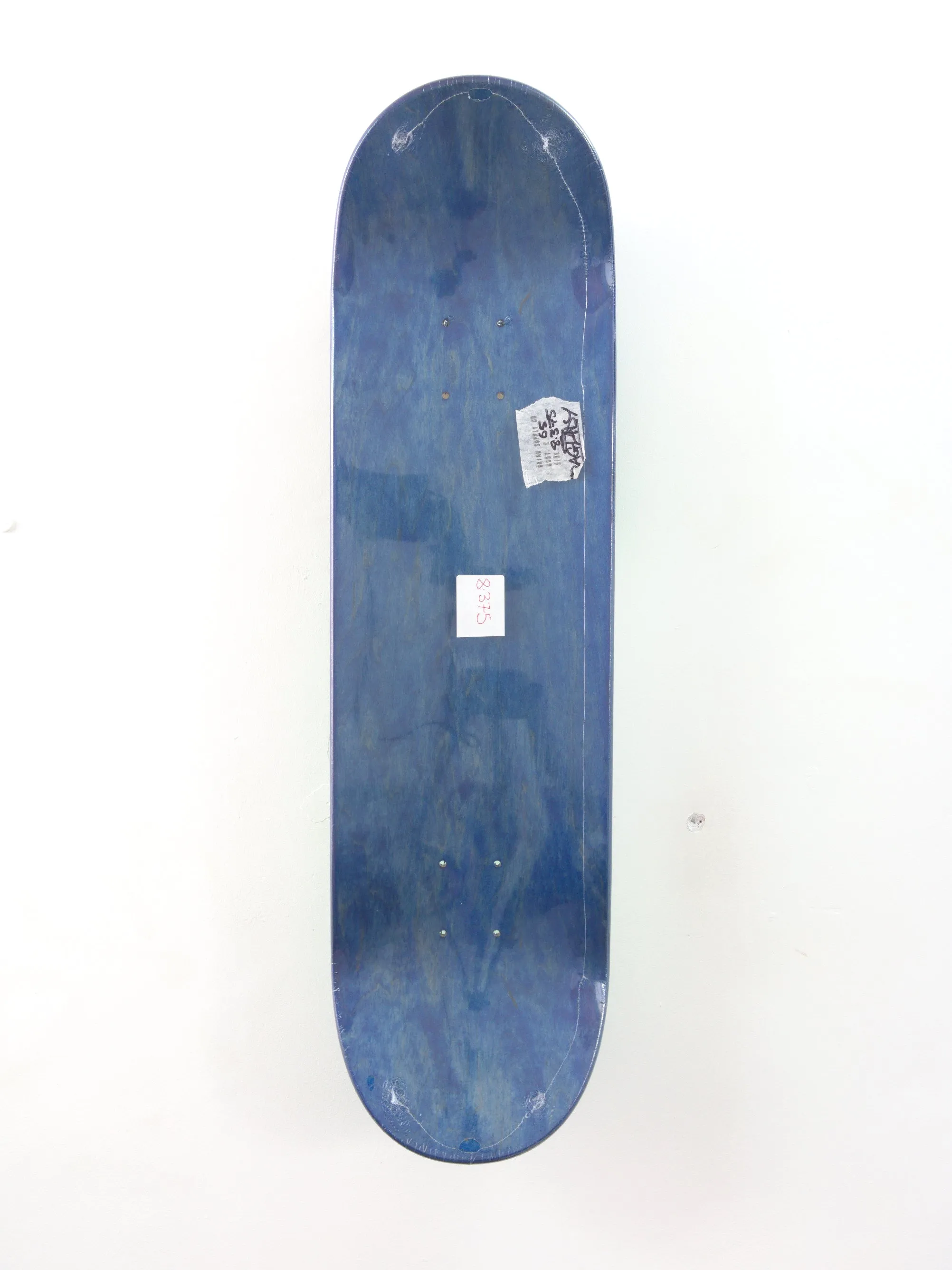 Bag Lady - Throw Up Skateboard Deck - Blue Stain - 8.25 x 32 Medium Concave
