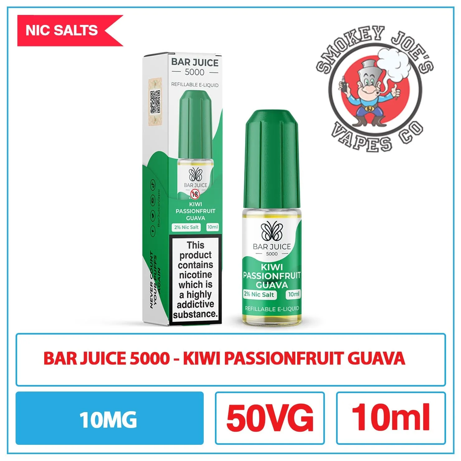 Bar Juice 5000 - Nic Salt - Kiwi Passionfruit Guava
