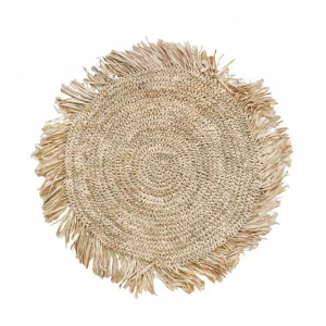 BB - Fringe Raffia Placemat | Round