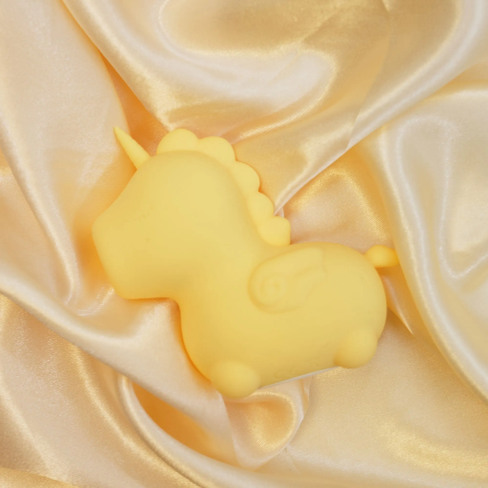 Bean Blossom Unicorn Shaped Licking Tongue Vibrator - Yellow