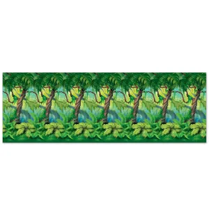 Beistle Jungle Trees Backdrop 4' x 30' (1/Pkg) Party Supply Decoration : Jungle