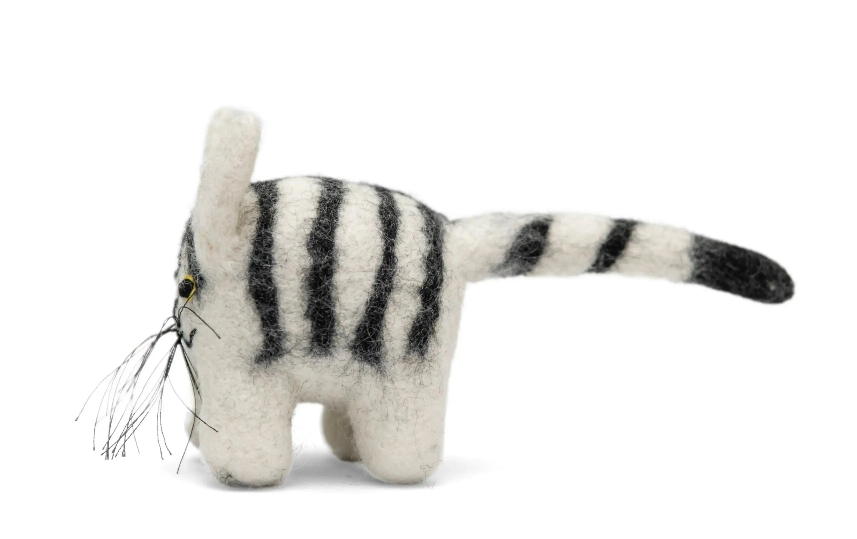 Best Needle Felted Cat Animals  - Interactive Pet Playthings - set of 5 different color