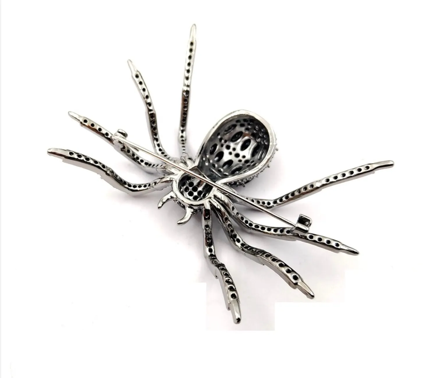 Big Black Spider Brooch