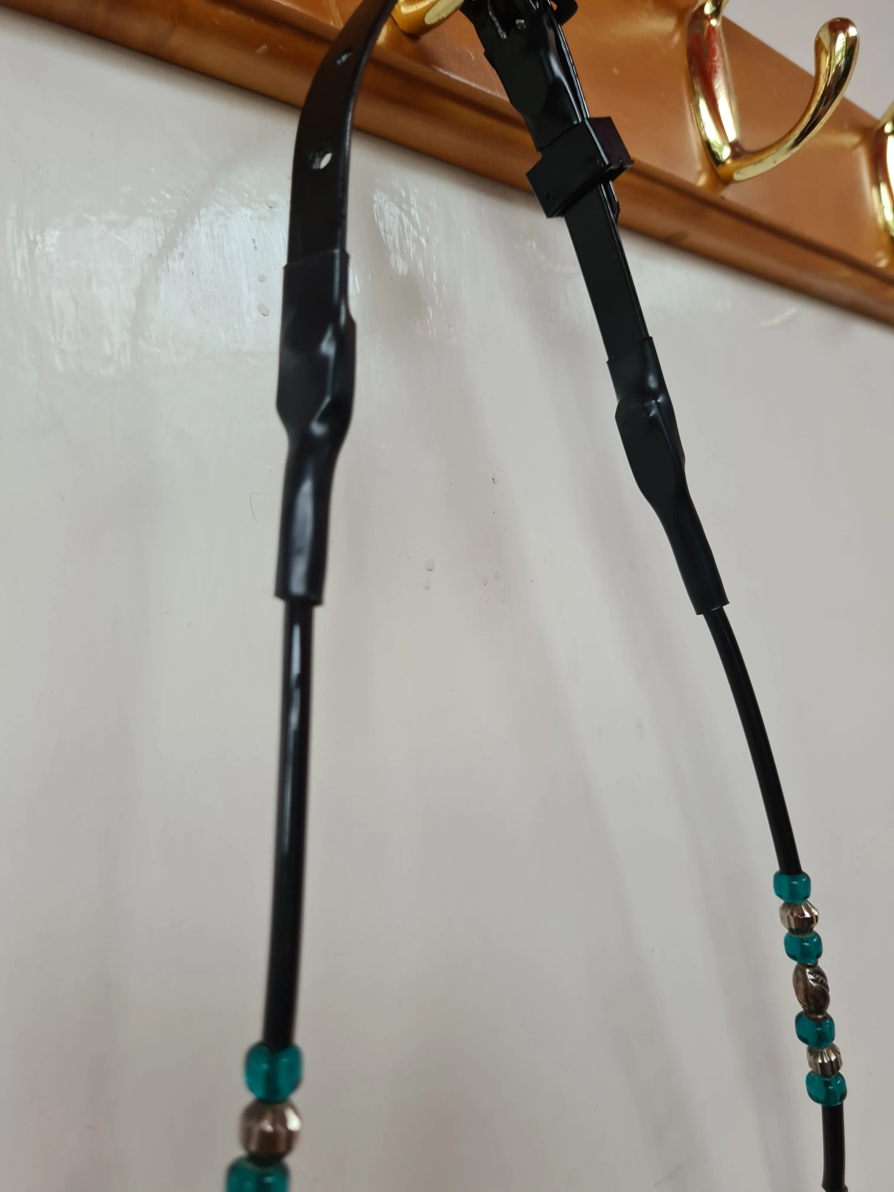 Black miniature shetland in hand slip/ bridle FREE POSTAGE 🟢