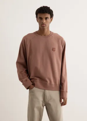 Bold Fox Head Patch Oversized Sweatshirt
