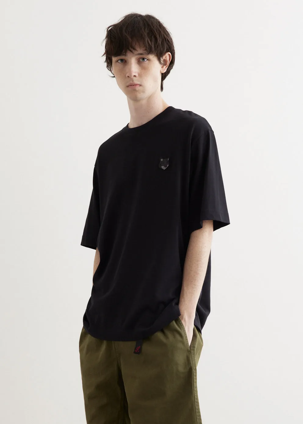 Bold Fox Head Patch Oversized T-Shirt