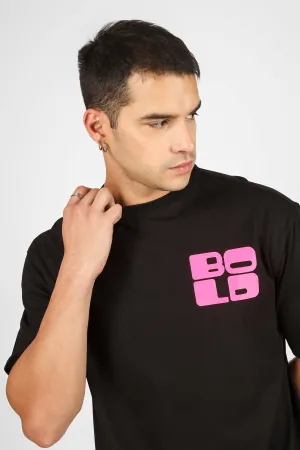 Bold Over-Sized T-Shirt (Black)
