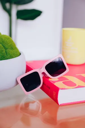 Bold Oversized Square Sunglasses - Pink