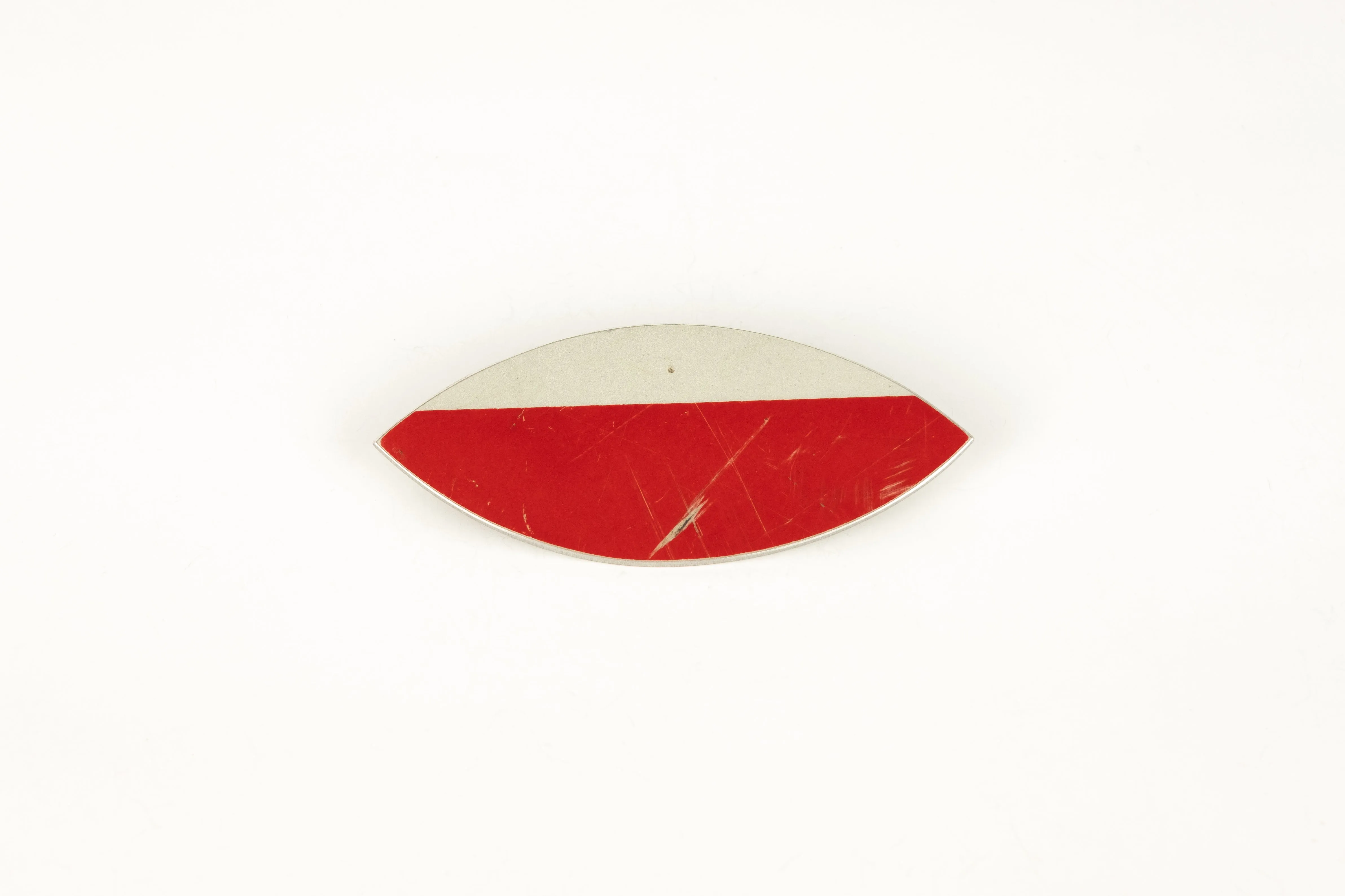 Boris Bally Large Recycled Street Sign Eye Brooch