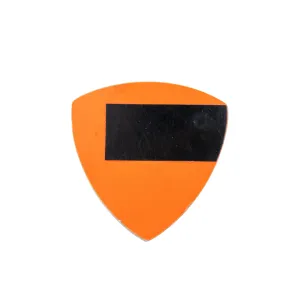 Boris Bally Orange/Black Mini Tri Brooch