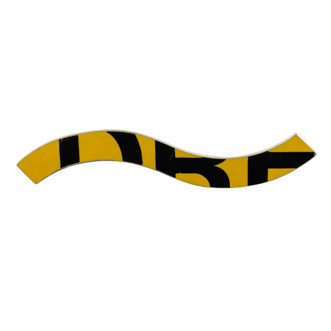 Boris Bally Recycled Street Sign Squiggle Brooch