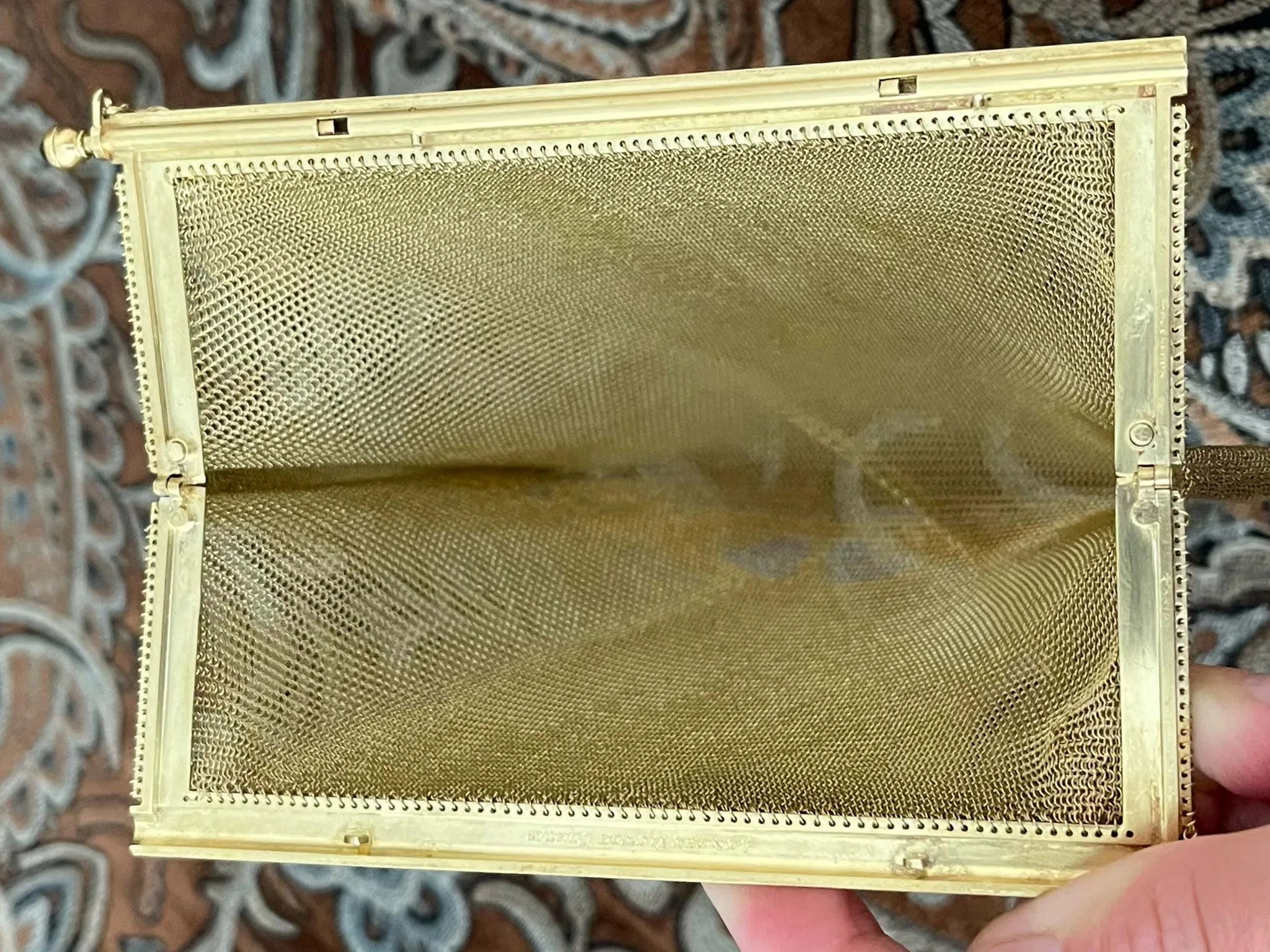 Boucheron Paris Solid 18k Gold 1920s Flapper Purse