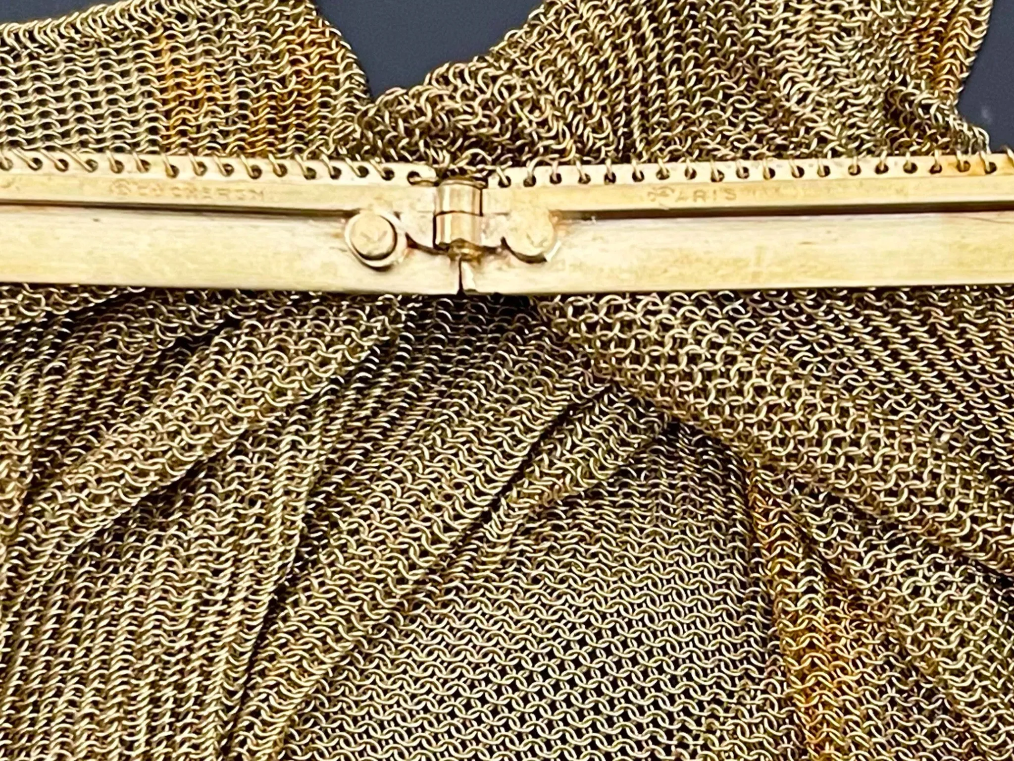 Boucheron Paris Solid 18k Gold 1920s Flapper Purse