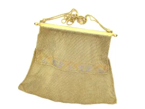 Boucheron Paris Solid 18k Gold 1920s Flapper Purse
