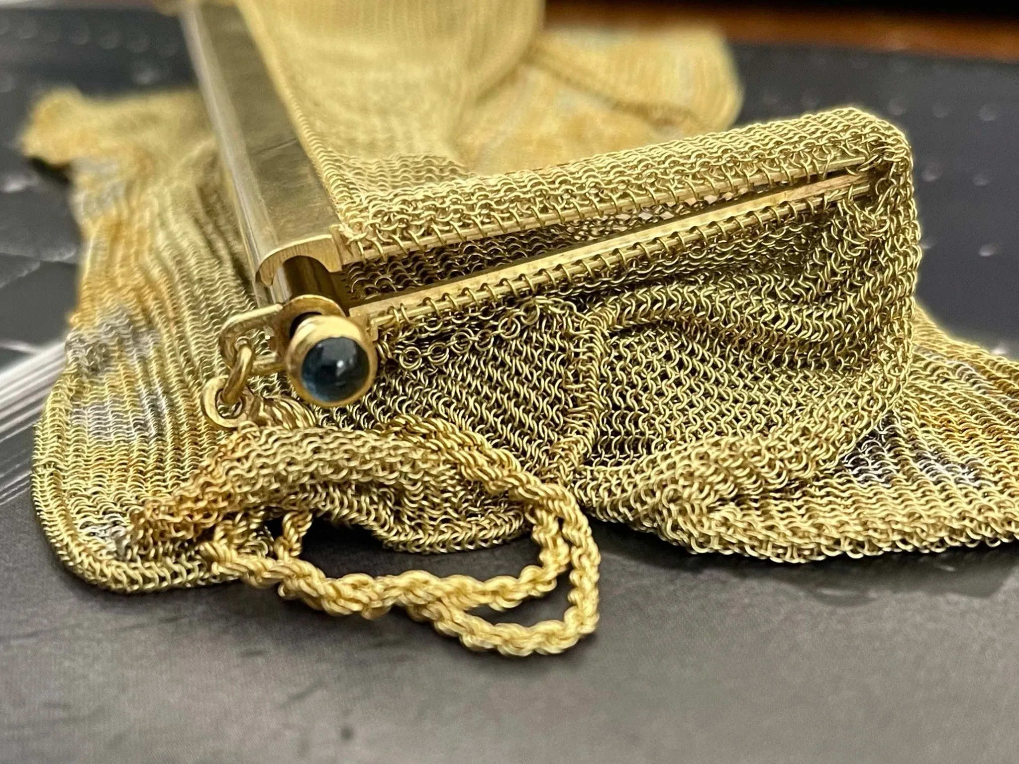 Boucheron Paris Solid 18k Gold 1920s Flapper Purse