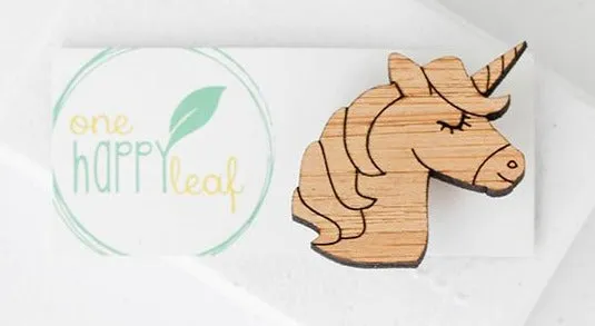 Brooch One Happy Leaf