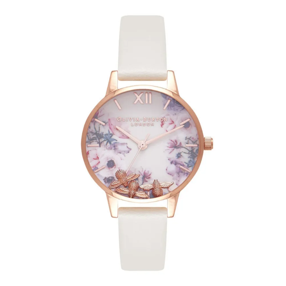 Busy Bees Nude and Rose Gold Watch