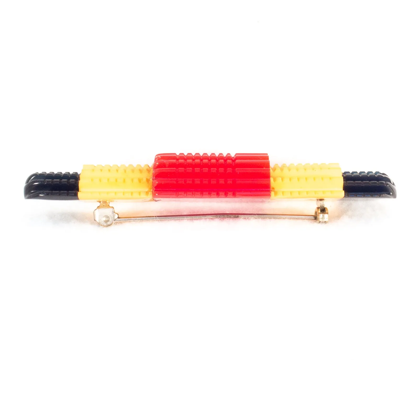 Carved Bakelite Brooch