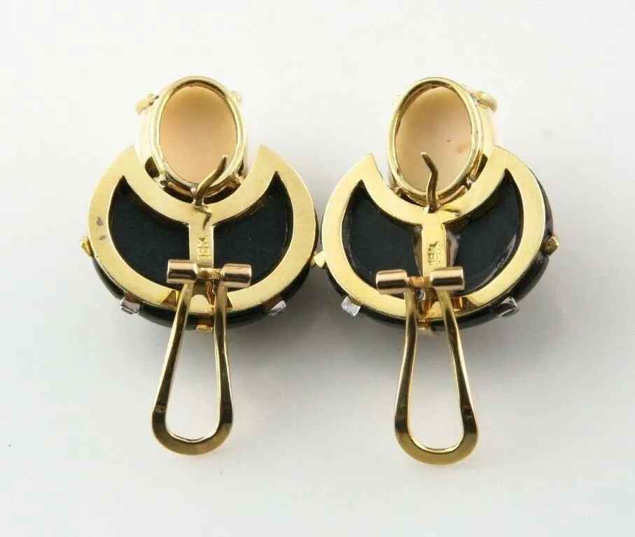 Chalcedony and Diamond 18k Yellow Gold Jewelry Set w/ Ring, Earrings, and Brooch