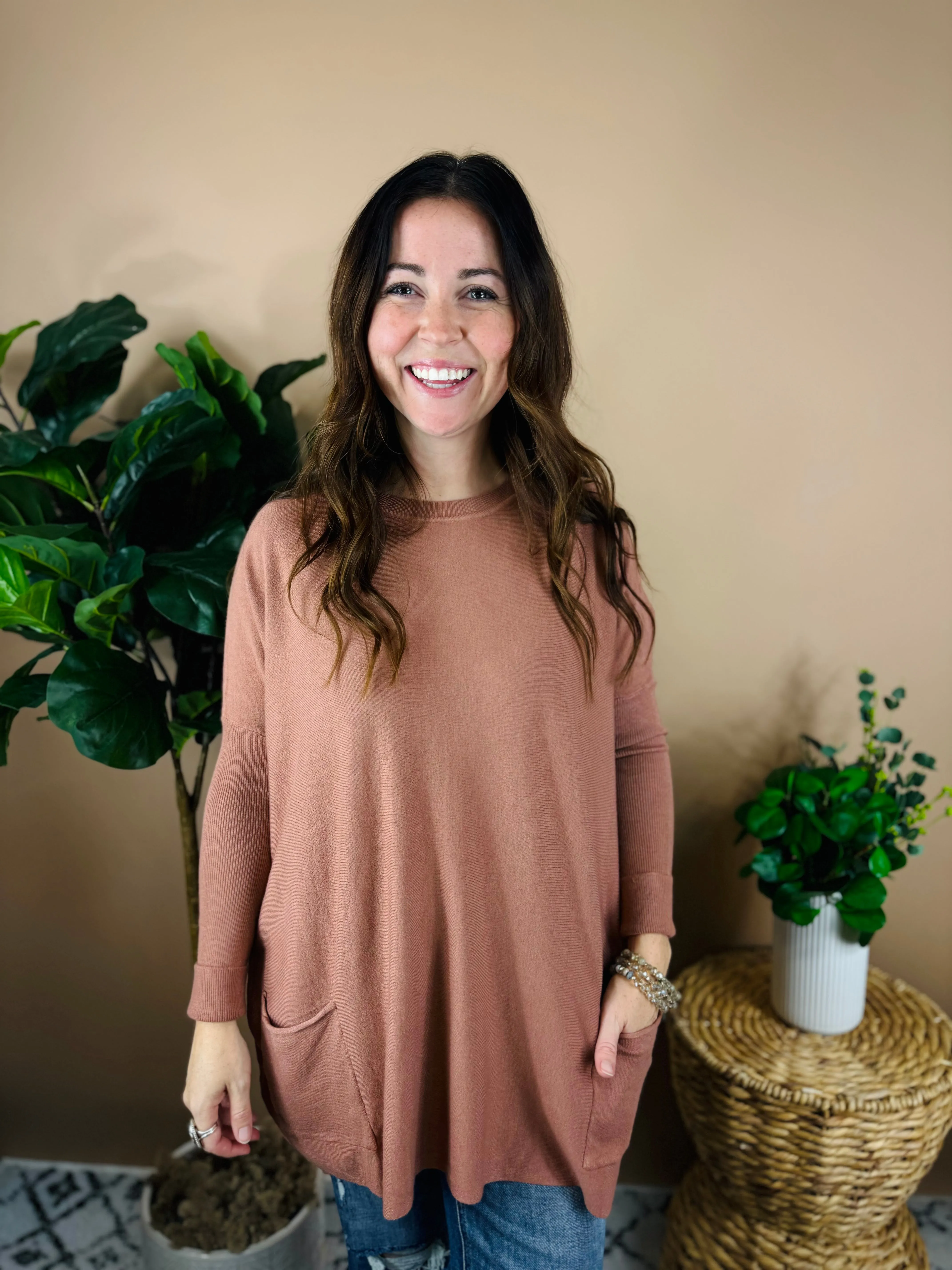 Charlotte Oversized Two Pocket Sweater