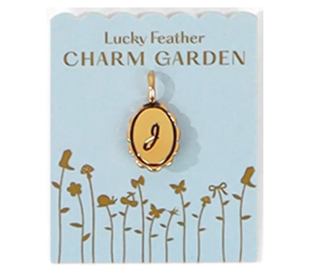 Charm Garden | Scalloped Initial Charm