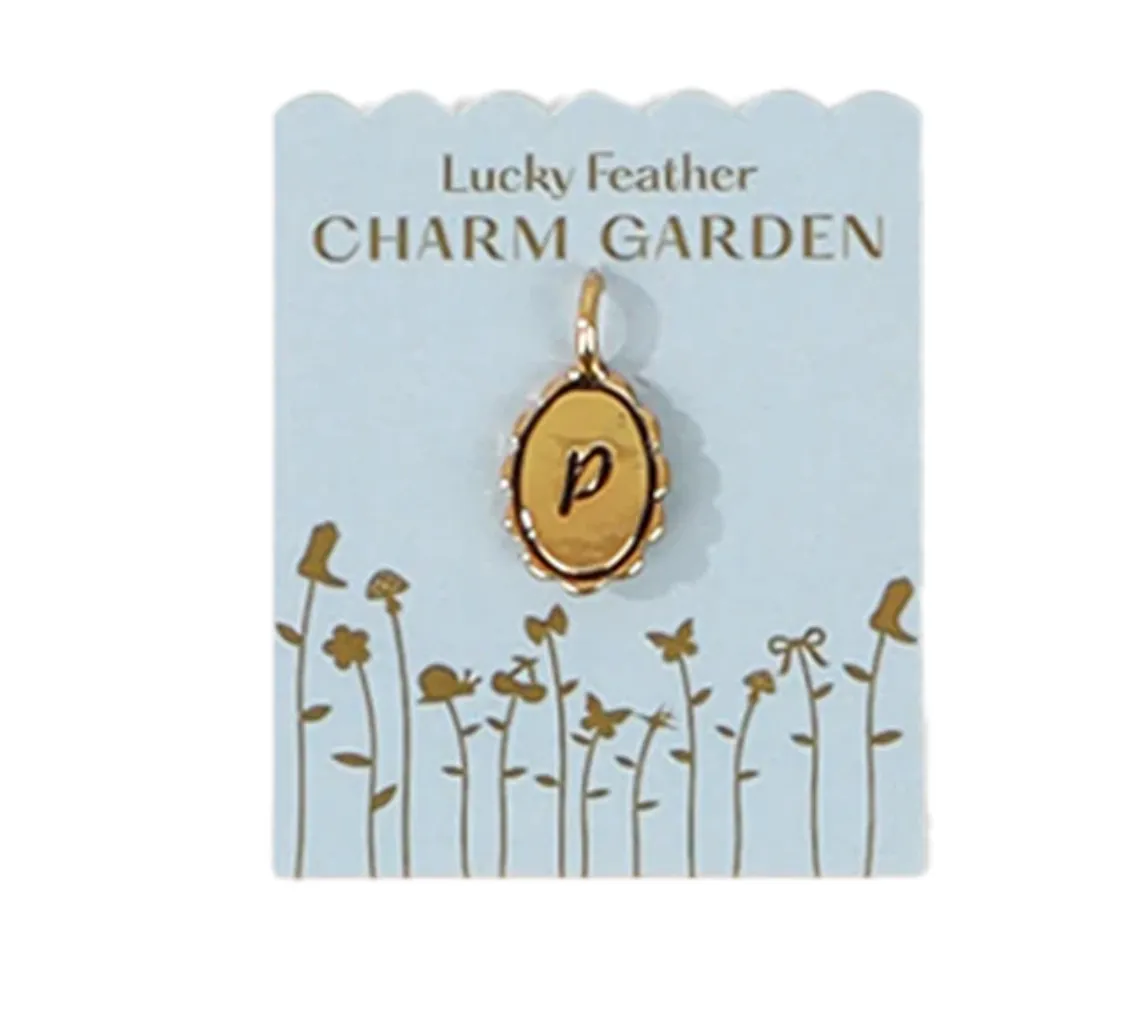 Charm Garden | Scalloped Initial Charm