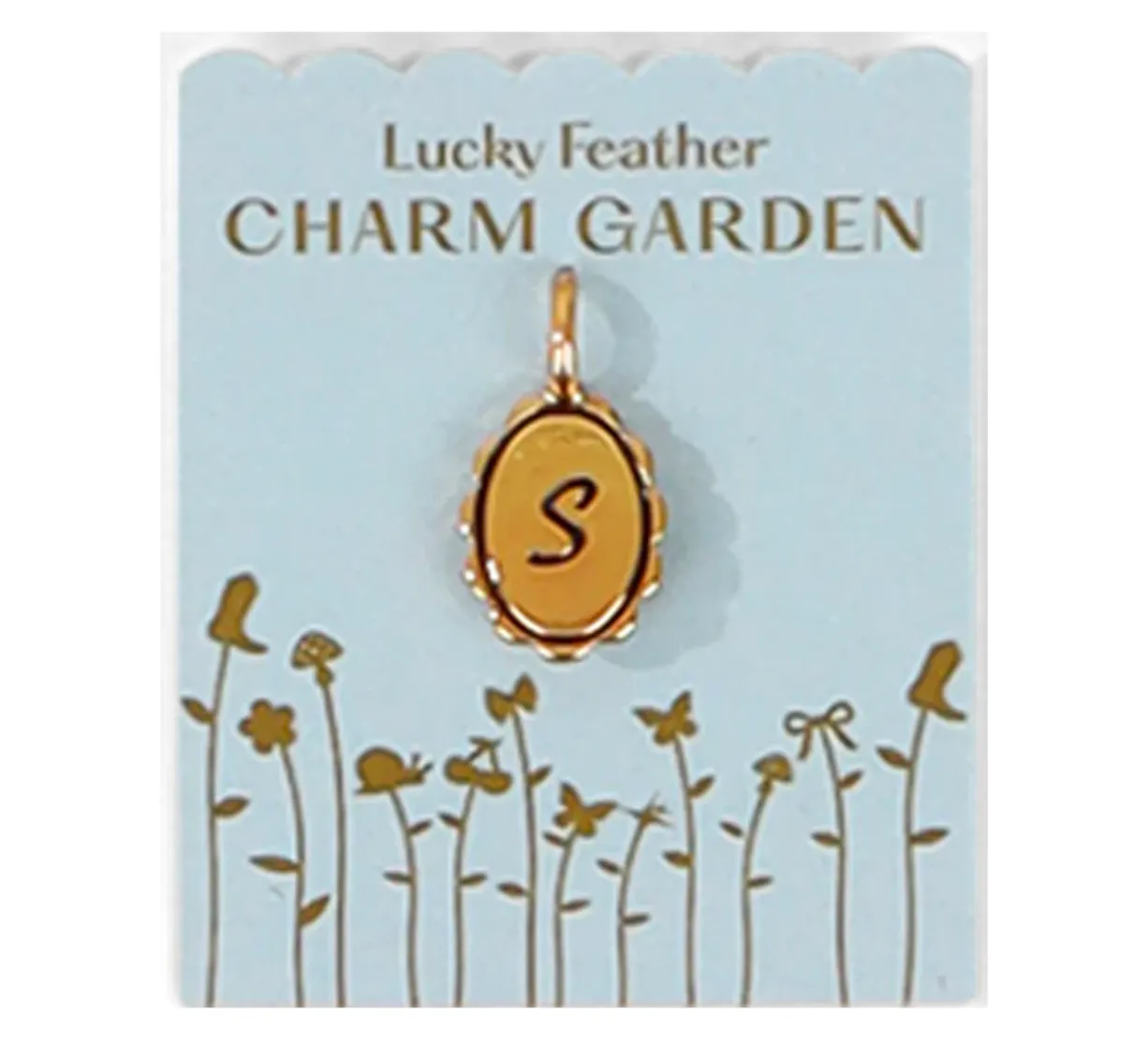 Charm Garden | Scalloped Initial Charm
