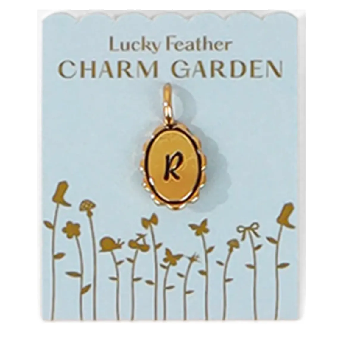 Charm Garden | Scalloped Initial Charm
