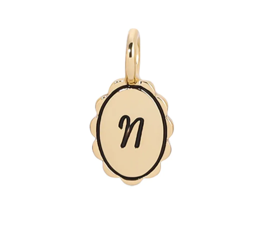 Charm Garden | Scalloped Initial Charm