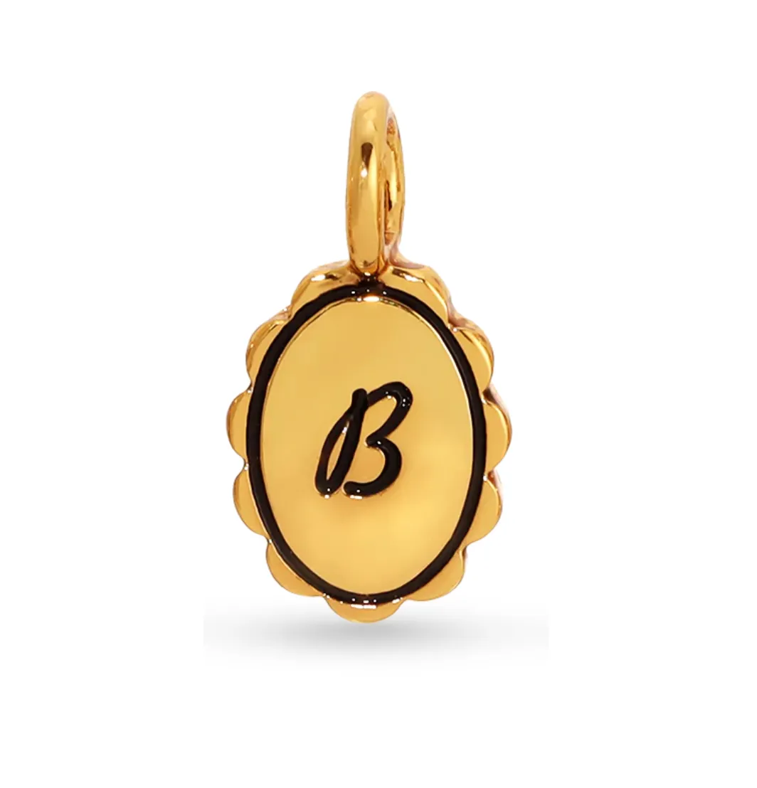 Charm Garden | Scalloped Initial Charm