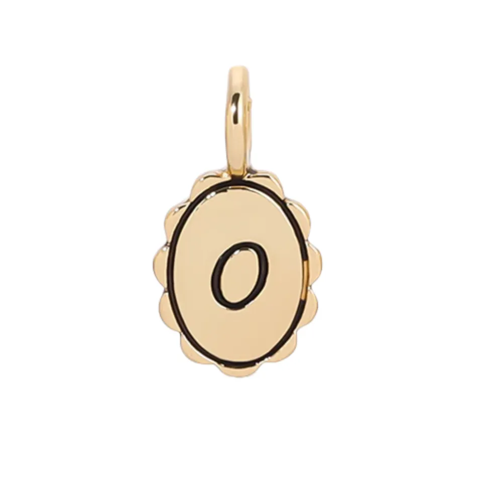 Charm Garden | Scalloped Initial Charm