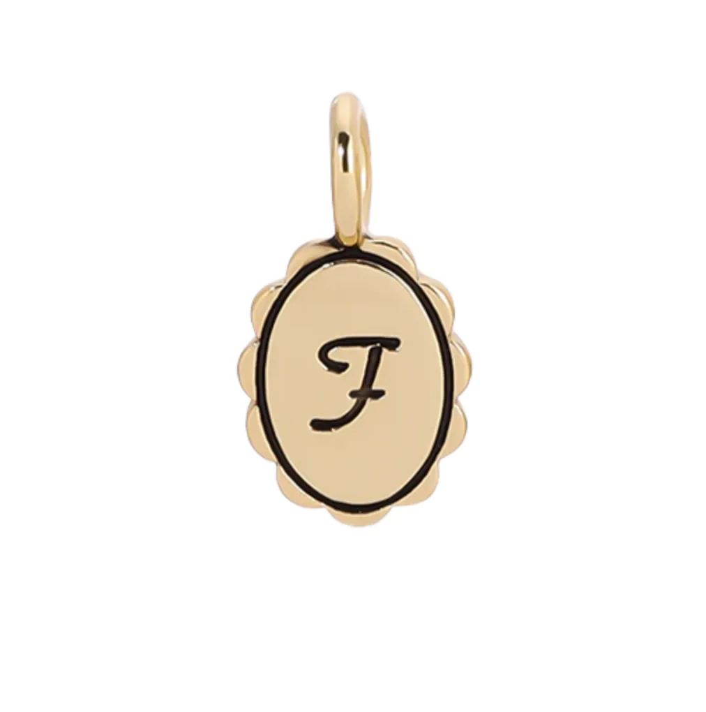 Charm Garden | Scalloped Initial Charm