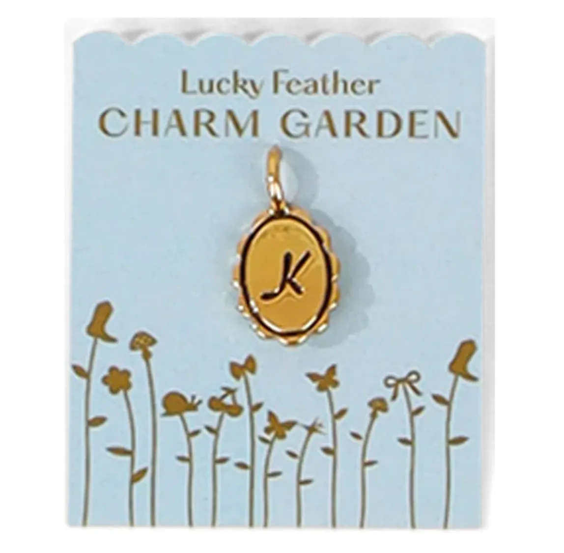 Charm Garden | Scalloped Initial Charm