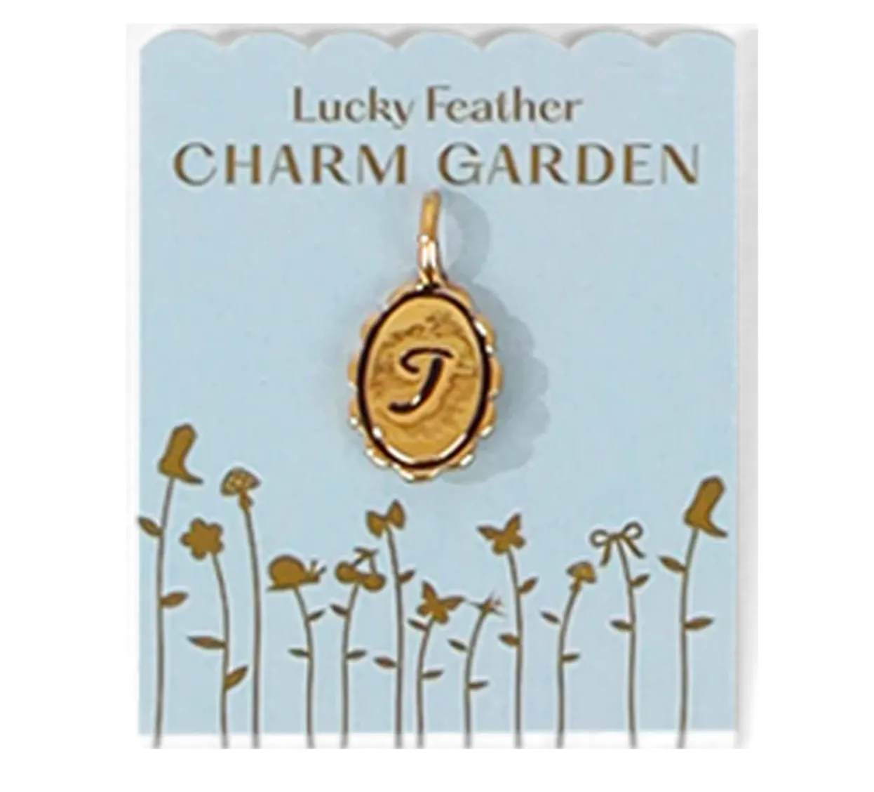 Charm Garden | Scalloped Initial Charm