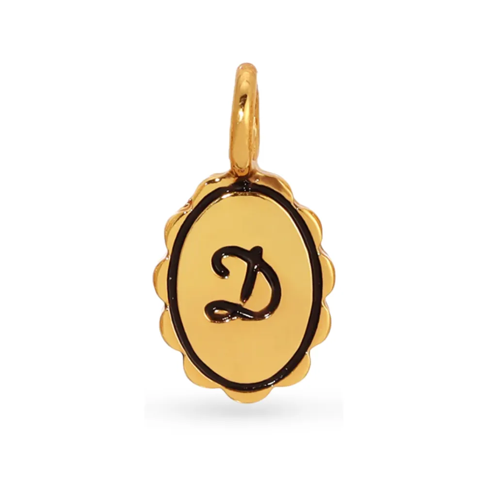 Charm Garden | Scalloped Initial Charm