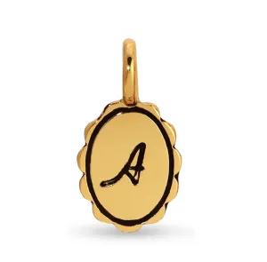 Charm Garden | Scalloped Initial Charm