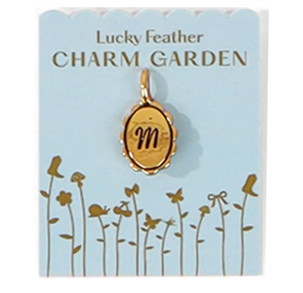 Charm Garden | Scalloped Initial Charm