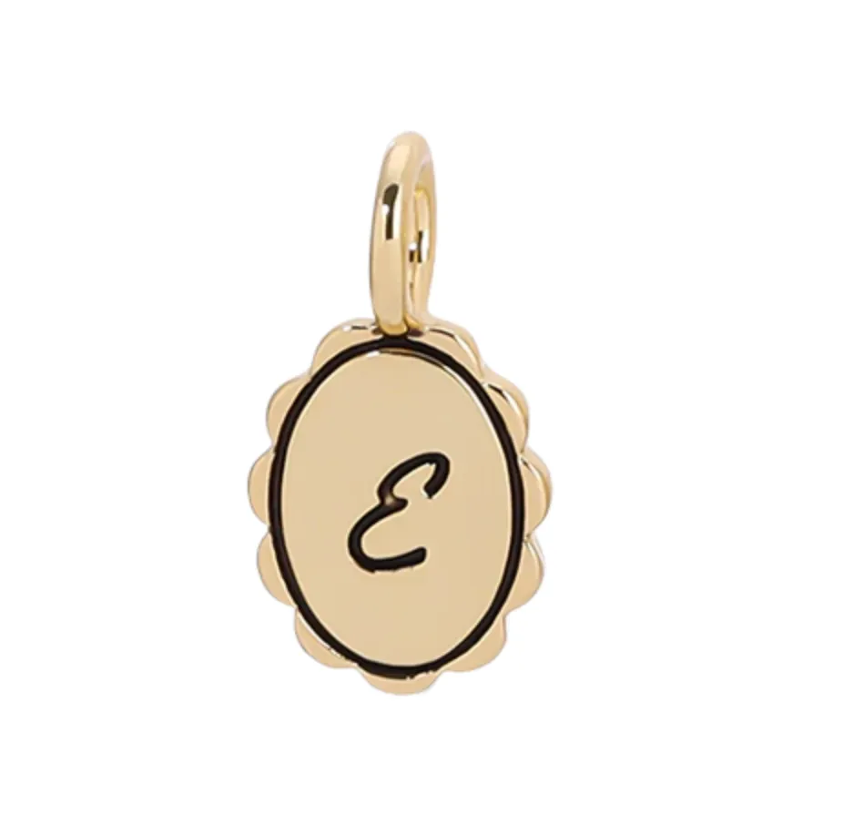 Charm Garden | Scalloped Initial Charm