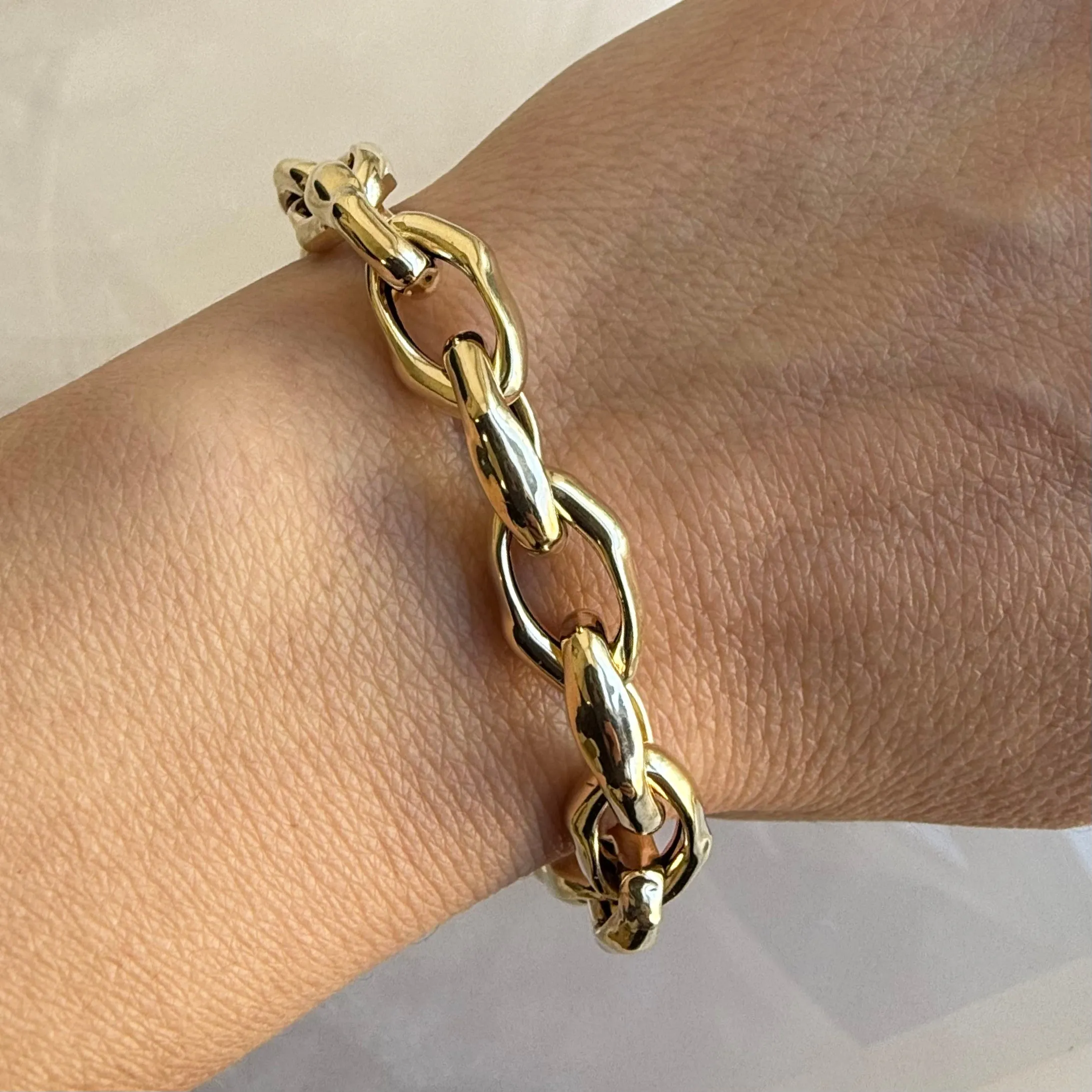 Chunky Sculptured Link Bracelet