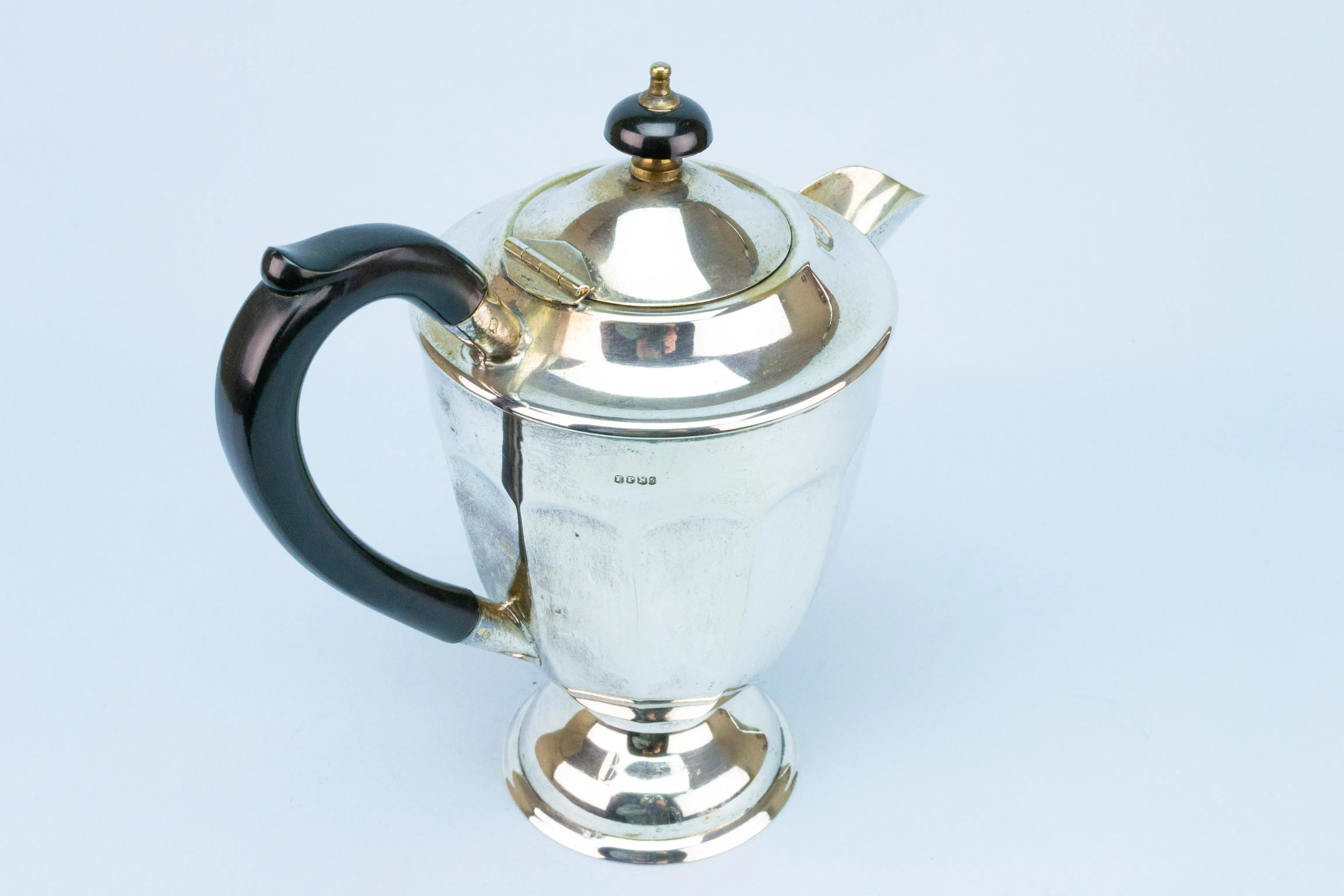 Coffee Pot Silver Plated Art Deco 1930s