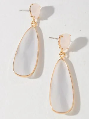 Colored Teardrop Dangle Earring