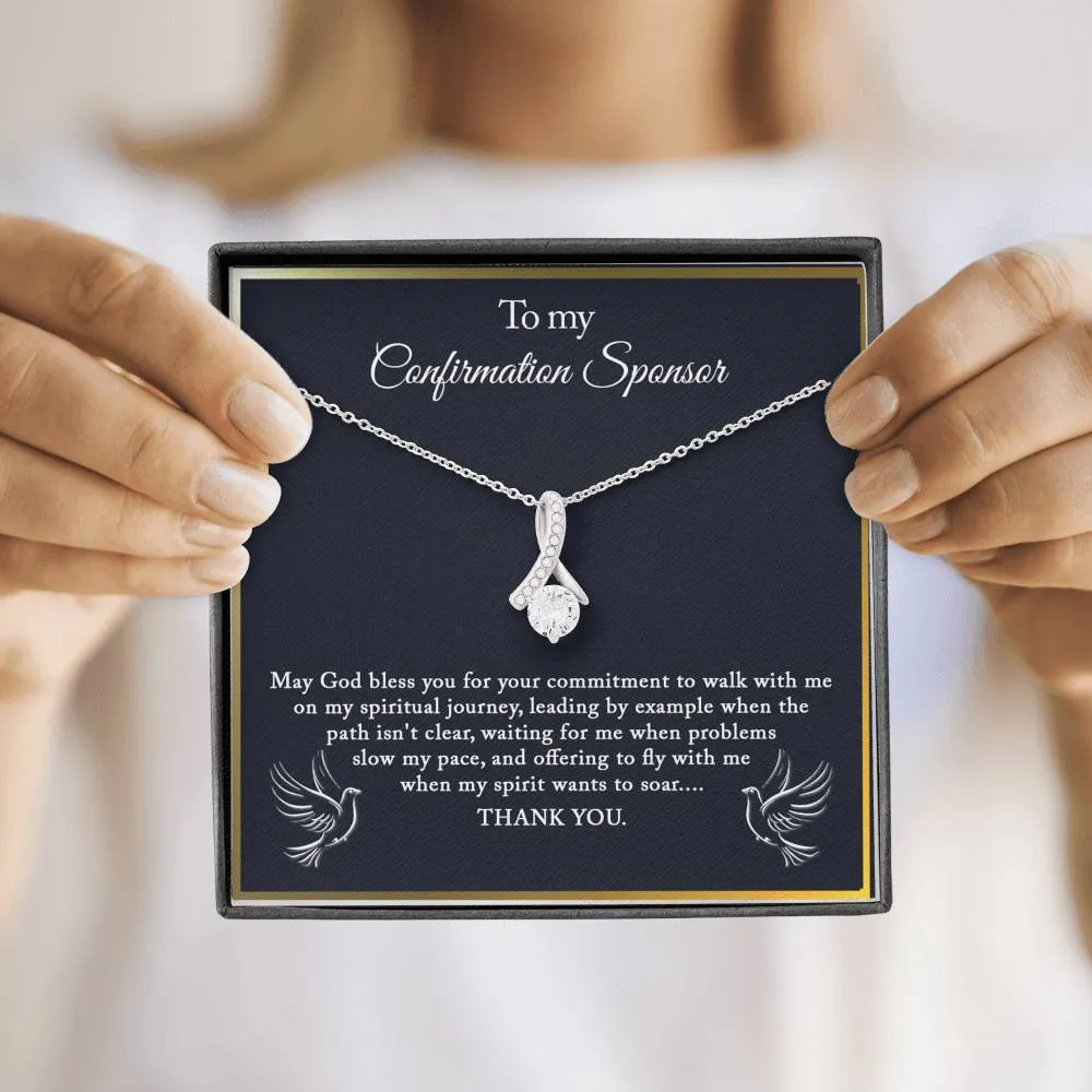 Confirmation Sponsor Thank you Gift, Godmother Gift, Confirmation Sponsor Gift, Confirmation Sponsor Gift Necklace