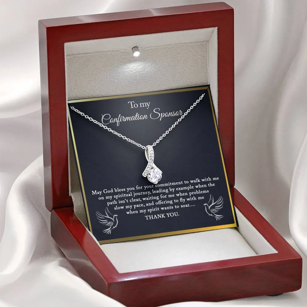 Confirmation Sponsor Thank you Gift, Godmother Gift, Confirmation Sponsor Gift, Confirmation Sponsor Gift Necklace