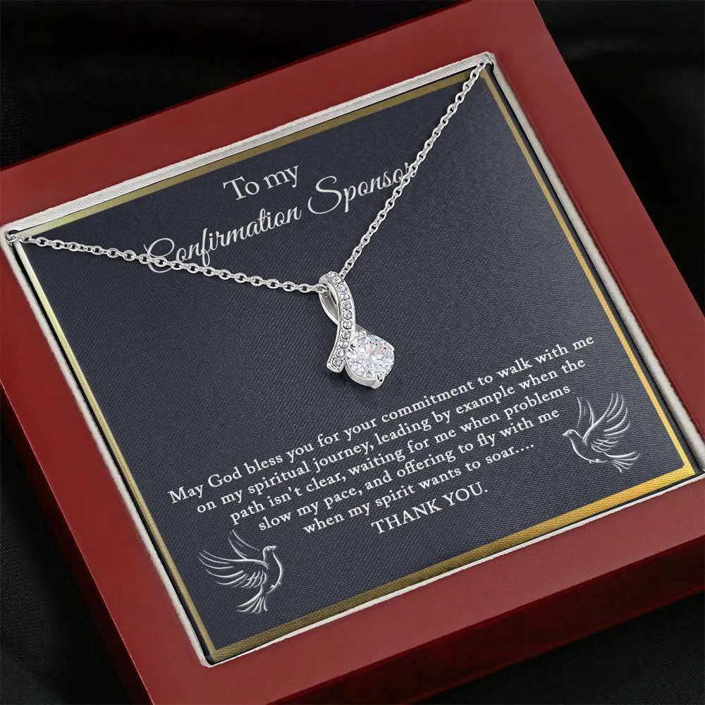 Confirmation Sponsor Thank you Gift, Godmother Gift, Confirmation Sponsor Gift, Confirmation Sponsor Gift Necklace