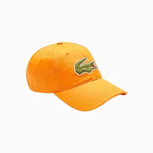 Contrast Strap And Oversized Crocodile Cotton Cap