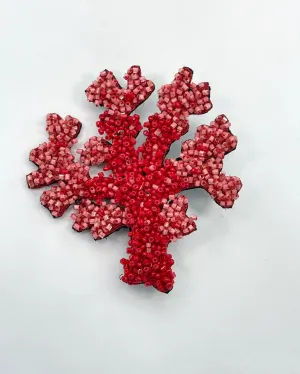 Coral Brooch