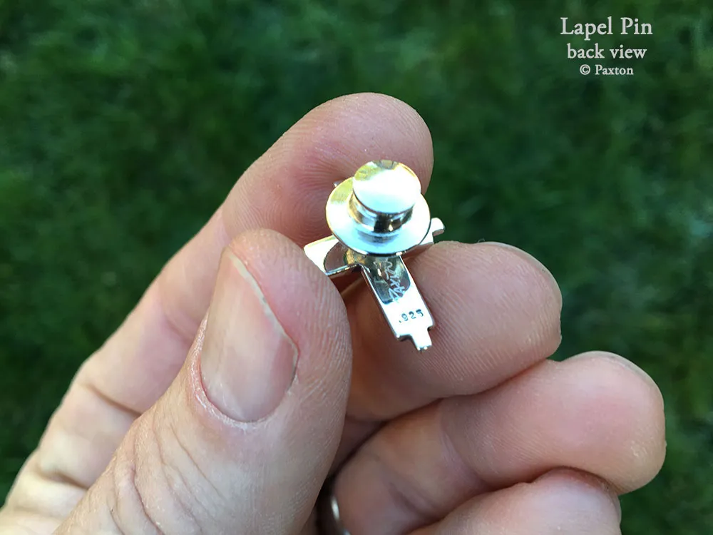 Cross Lapel Pin or Cross Brooch Sterling Silver