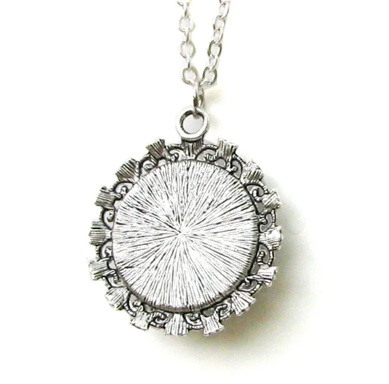 Dainty Throat Chakra Necklace, Blue Starburst Pendant, Metaphysical Artwork